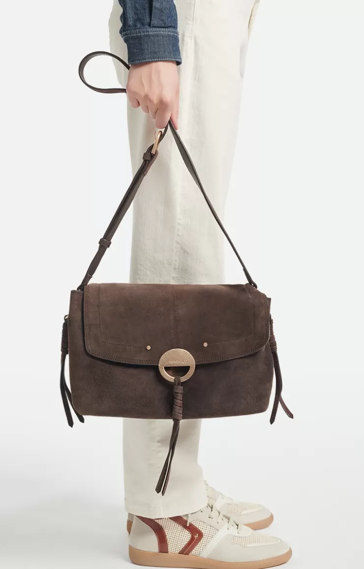 Vanessa Bruno Grand Sac Othilia En Suu00e8de En Cuir de Chu00e8vre Velours
