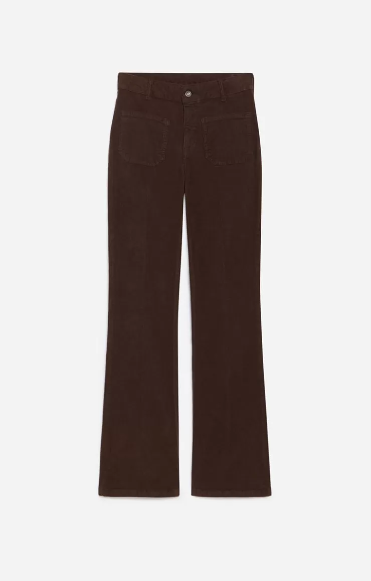 Vanessa Bruno Pantalon Flare Dompay En Coton Mélangé