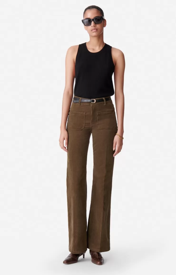 Vanessa Bruno Pantalon Flare Dompay En Velours Cu00f4telé