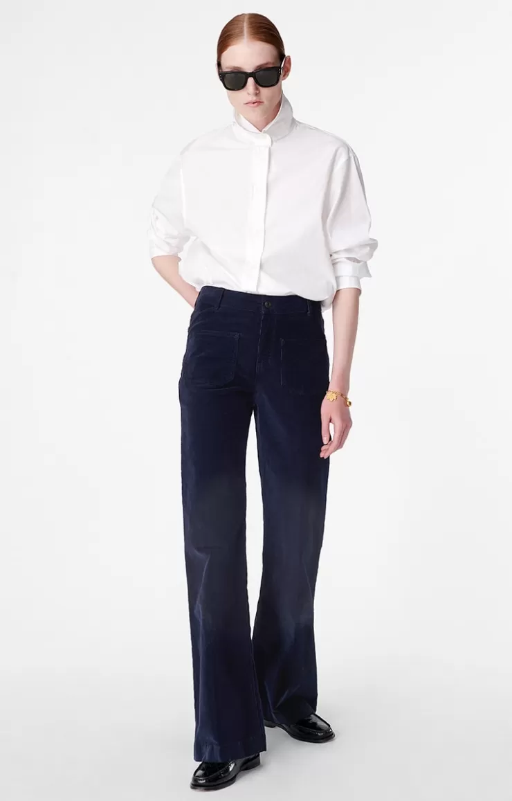 Vanessa Bruno Pantalon Flare Dompay En Velours Cu00f4telé