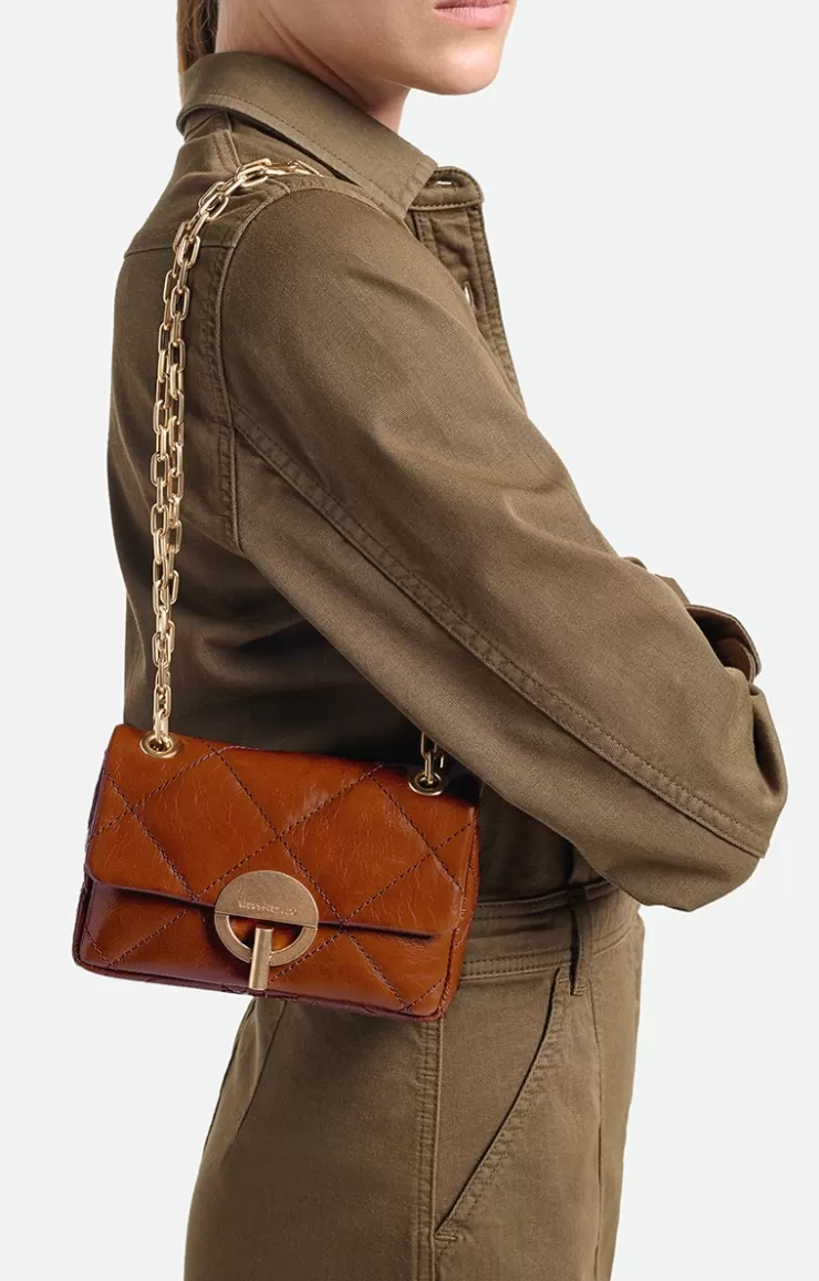 Vanessa Bruno Petit Sac Moon En Cuir Made In Italy