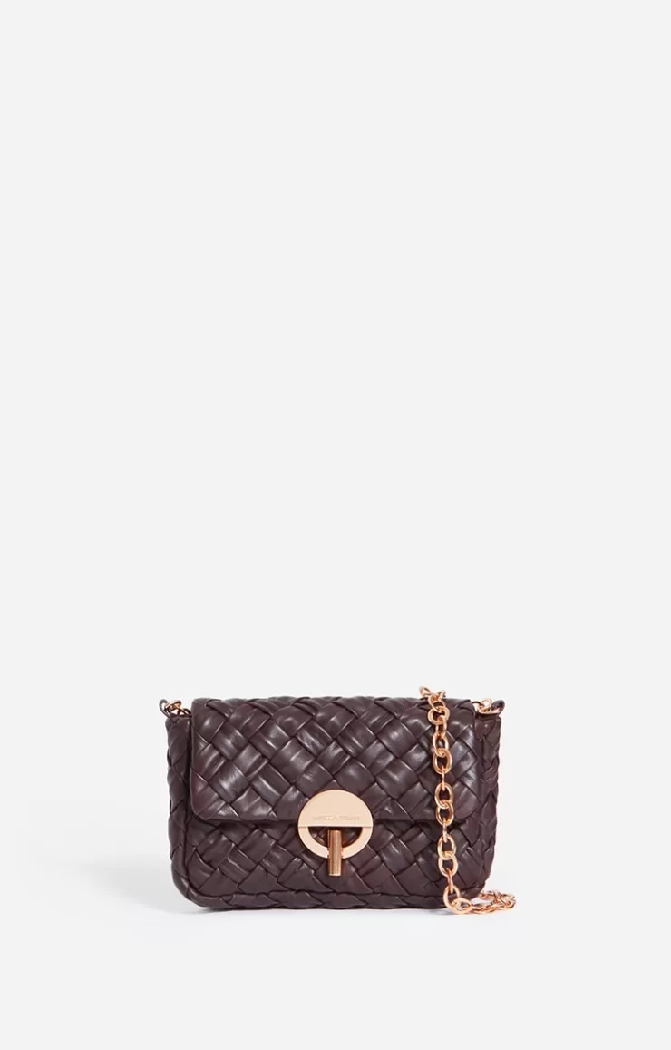 Vanessa Bruno Petit Sac Moon En Cuir Tressé Cuir D'agneau Tressé