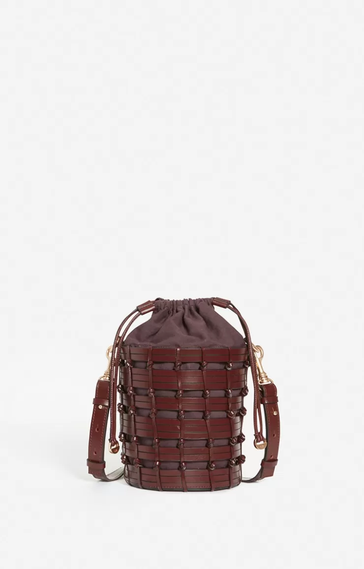 Vanessa Bruno Petit Sac Seau En Cuir Tressé En Cuir De Buffle