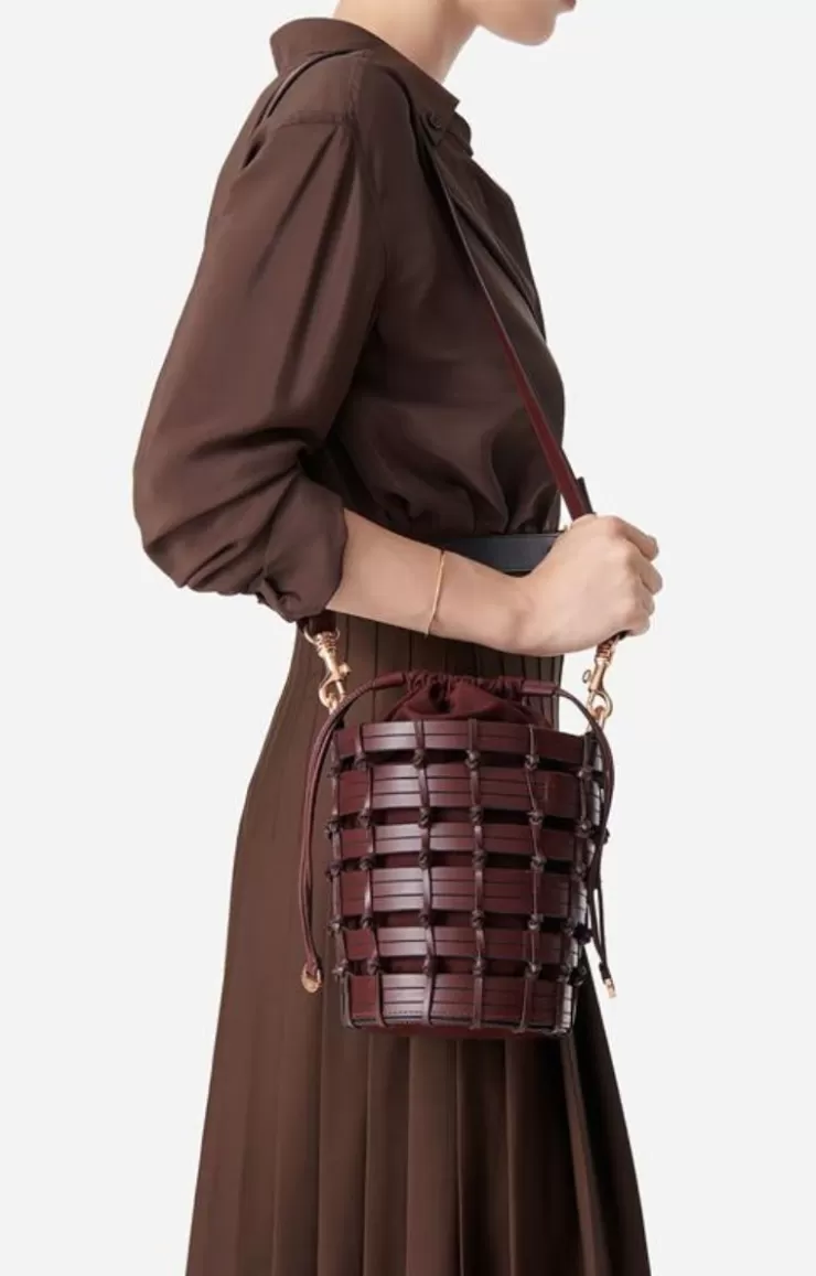 Vanessa Bruno Petit Sac Seau En Cuir Tressé En Cuir De Buffle