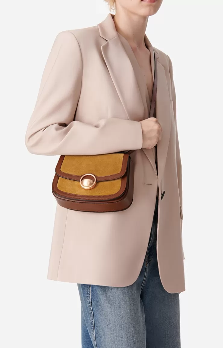 Vanessa Bruno Petit Sac u00c0 Rabat Romy En Suede Et Cuir Lisse